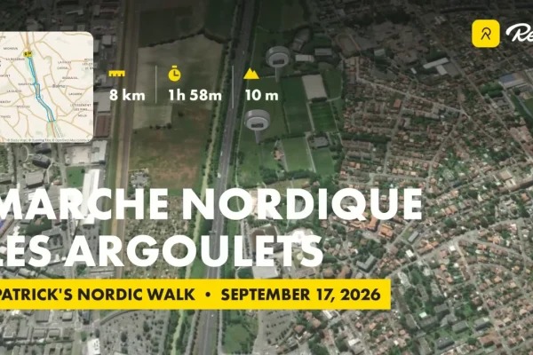 Le circuit des Argoulets : 8 km et 10 mètres de dénivelé hé hé